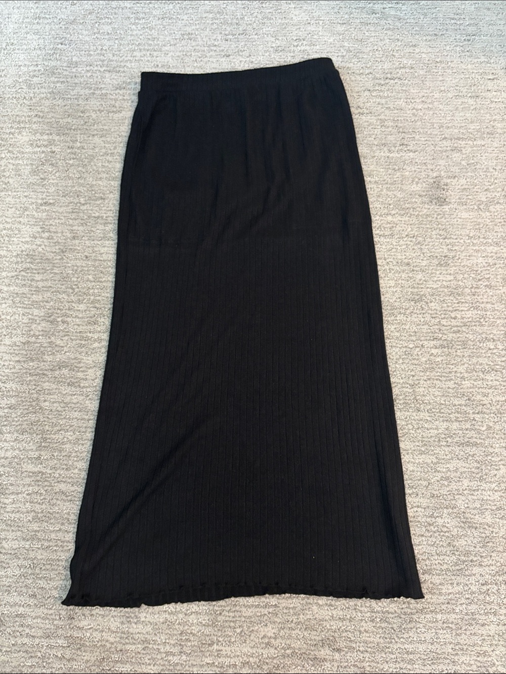 Free People Beach medium Women’s Black Ribbed Maxi Skirt